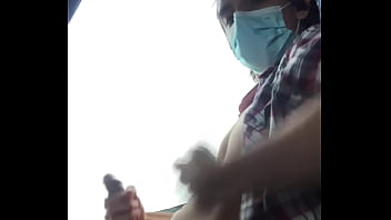 Preview 2 of German Online Sex Mega Big Sex - EXHIBITIONISM TIME!!! - Jerking off on the way home