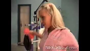 Preview 1 of Pagal Nirce - Nikky Blond fucking hardcore by her fitness trainer in the gym