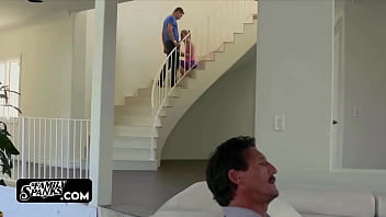 Preview 2 of Cleaning Sunshyne Monroe - Daring New Dad&#039_s Girl Looking for Dick