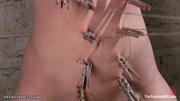 Preview 2 of Xxx Bp Vda - Bound zippered trainee endures pain