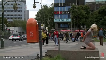Preview 1 of Lovers Mom - Blonde group anal fucked in public