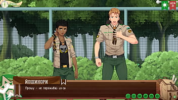 Preview 3 of Phim Zet Xnxx Com - Game: Camp of Friends,  path 2,  Episode 60 - Kieran and his Past (Russian voiceover)