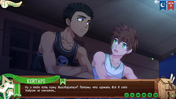 Preview 1 of Phim Zet Xnxx Com - Game: Camp of Friends,  path 2,  Episode 60 - Kieran and his Past (Russian voiceover)