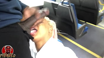 Preview 2 of Xxxvidio 69 - VonMadeEm &amp_ MsHoneyRoseATL Public Bus Dick Sucker