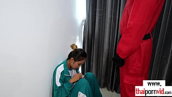 Preview 2 of Thamil Sex Vidio - Petite amateur Thai teen Cherry gets her anal punishment after a loss game