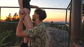 Preview 4 of Call Wala - NO WONDER HE CAME IN HER SO QUICKLY! Beautiful redhead and gorgeous view