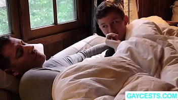 Preview 1 of Big Nipele - Stepson experiencing his first anal sex
