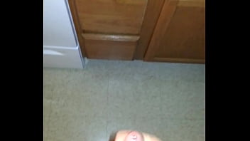 Preview 2 of Tube Ho - Jacking off until I cum on Michelle&#039_s kitchen floor