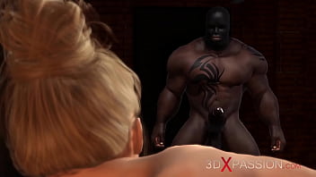 Preview 1 of Mfc Amanda - Blonde anal whore can&#039_t get enough black cock up her big booty hole