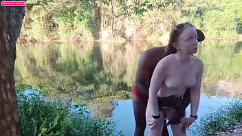 Preview 2 of Nri I Indian - Garota nova tem seu primeiro encontro no mato e fica com a cara toda cheia de porra