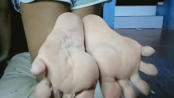 Preview 3 of Sodier Fuck His Pregnent Wife - How Many Loads of Cum Would You Edge Out Onto My Meaty Filipina Soles?