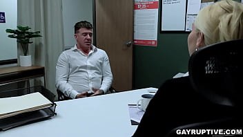 Preview 2 of Police Xxx Vedio From American - Co-workers JJ Knight and Jim Fitt are both eyeing the promotion in the office but Jim accuses JJ of sexual misconduct in the bathroom office.