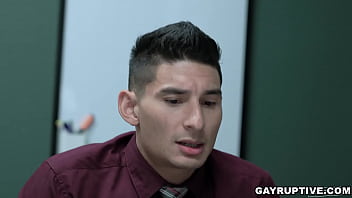 Preview 1 of Police Xxx Vedio From American - Co-workers JJ Knight and Jim Fitt are both eyeing the promotion in the office but Jim accuses JJ of sexual misconduct in the bathroom office.