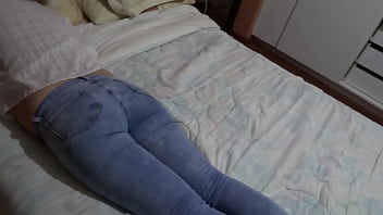 Preview 2 of Xxx Sex Youporncom - MY best friend after fucking her,  makes a big cumshot on my wife&#039_s ass with her jeans on