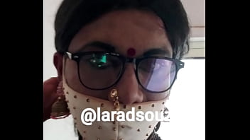 Preview 1 of Masturbate Jenna Haze - Indian crossdresser slut Lara D&#039_Souza in saree