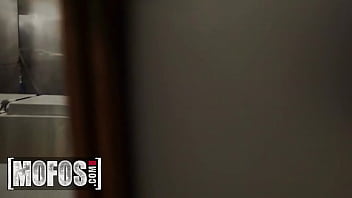 Preview 1 of Bous And One Girl Sex - Waitress (Kimora Quin) Is So Horny That She Asks For Her Coworker&#039_s Cock In The Kitchen - Mofos