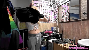 Preview 2 of Lana Xx - Tranny model Kate Zoha got fucked by a perverted shemale Korra Del Rio
