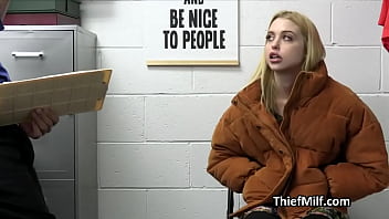 Preview 1 of Alina Gomes Trans - Blonde thieves riding cock like true sluts