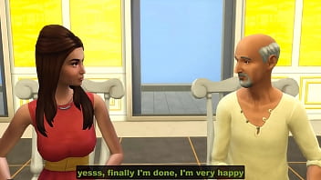 Preview 1 of Sluthero Gameplay - Indian step dad fucks his step daughter in front of step mom and step son - Desi teen fuck