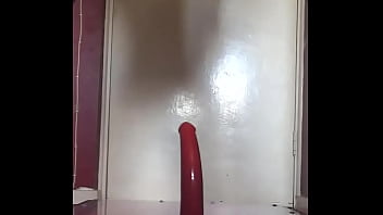 Preview 2 of Lesbiannual Police - crossdressing sissy would love to do this to a real mans cock would you let him do this to you