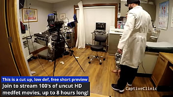Preview 3 of Anjuna Juli - Jasmine Roses step Father Sends To The Remote Interrogation Center Where Doctor Tampa &amp_ Nurse Stacy Shepard Will Torment This Helpless Latina While Watches Live Stream Torment,  Watch The Full 2  Hour Movie By BondageClinic For Uniqe MedFet Movies Reup