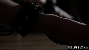 Preview 4 of Big Pooci - BDSM beauty with big natural tits is tied up and masturbating