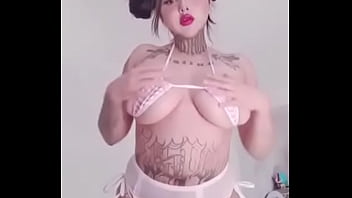 Preview 2 of Sleeping Seex - Tatuada peituda se exibindo