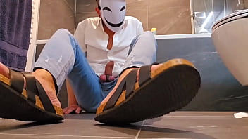 Preview 3 of Gina Depalma - Twink wanks in jeans and birkenstock