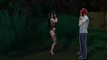 Preview 1 of 10 Year Xxx Viade - Татуированная азиатка затащила в лес скромного фрика и грязно его трахнула