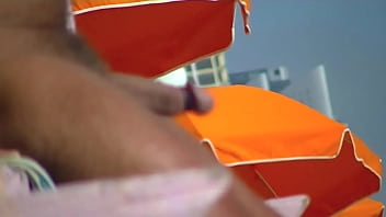 Preview 1 of Happy Sexcom - Nude Beach Voyeurs Jerking Off #1 - Hubby films all the hard cocks that are cum near his wife on the nude beach!