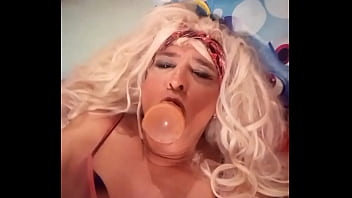 Preview 2 of Chubbyy Gay - Extreme dildo deeptrohat Travesti Sevda