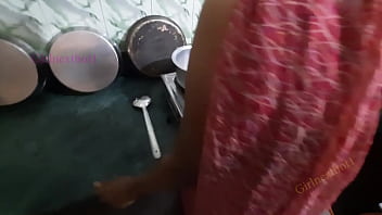 Preview 1 of Xxhx 10 - Indian Bhabi Fucked in Kitchen by Devar - Bhabi in Red Saree