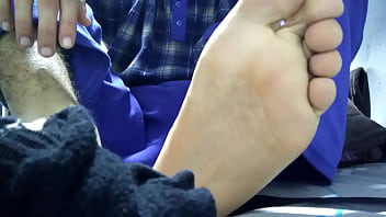 Preview 4 of Xxxx 9 Ascol - Playing with my black socks and barefeet before rest