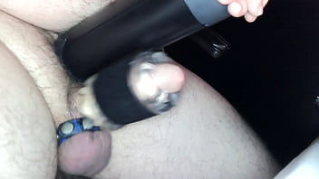 Preview 2 of Old Man Teen Anal Rough - The Handy Milks My Cum Out