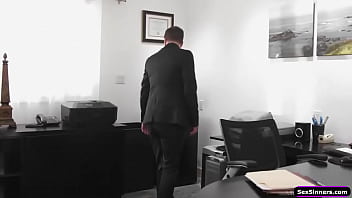 Preview 1 of Video 62 - SexSinners.com - Boss watches secretary toy and anals her