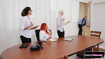 Preview 1 of Teen Folla Mom - SacredShemale.com - TS Aspen Brooks gets bj at work meeting