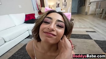 Preview 2 of Sunny Deol Xxx Video - Cute stepdaughter sucks &amp_ fucks stepdad