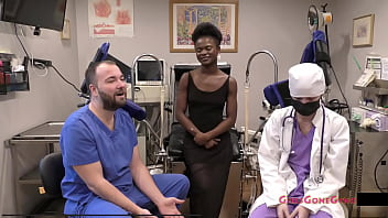 Preview 3 of Bg Ass Balack Hd - Ebony Beauty Rina Arem Gets A Mandatory Orgasm From Doctor Stacy Shepard @GirlsGoneGyno Reup