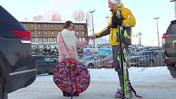Preview 1 of Granny Momgranny - Horny Teen Baby Bamby Takes a DP From Ski Instructor Studs GP2290