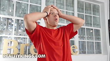 Preview 1 of Sexy Heavy - (Jay Romero,  Ryan Love) Get Crazy When They Watch (Lacey London) Flashing Her Tits At The Gym - Reality Kings