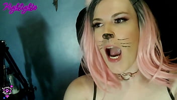 Preview 1 of Mam In Sun Fucked - Catgirl Fleshlight &amp_ Selfsuck Cumswallow