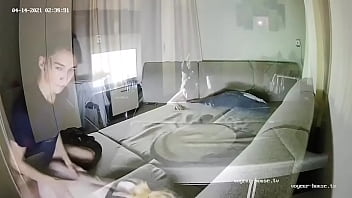 Preview 4 of Boobs Rope Hanging - Real Couple Evening Watch Tv and Fucked Hard