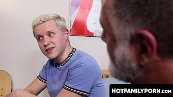 Preview 1 of Car Fingering - HotFamilyPorn.com - Blond gay banged hard by bearded jock stepdad in room