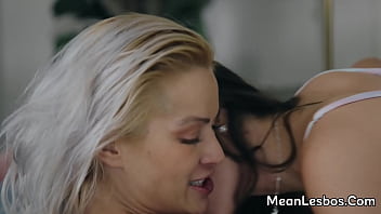 Preview 3 of Desi Indian Vellages - Busty brunette lesbian babe wakes up and enjoy deep oral sex from blonde friend - Alison Rey,  Cherry Kiss