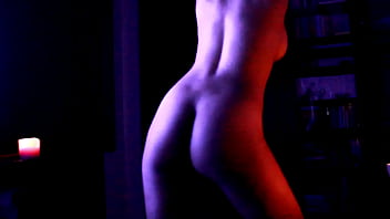 Preview 4 of Cuckold Xxx Sexy Video Mpeg - Dancing for you in the dark and taking off my panties