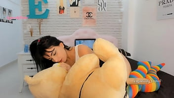 Preview 3 of Bengali College Girl Fuck - Roleplay sexy and naughty student caught on tape playing with her teddy bear so hot