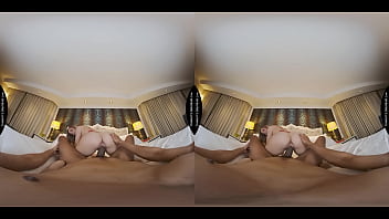 Preview 3 of Zoey Holloway Blowjobs - VR fun means a big black cock inside little Rory Knox