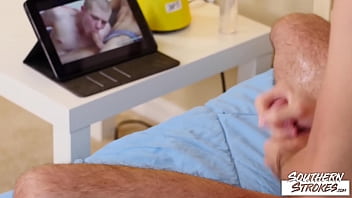 Preview 4 of Gorgeous Sush - SOUTHERNSTROKES Solo Twink Xavier Ryan Masturbates Big Dick