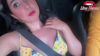 Preview 1 of Big Hip Lady - Exhibitionism - I love to show my ass and my tits in malls so I go for one and end up in the car sucking my brotherin-law&#039_s dick