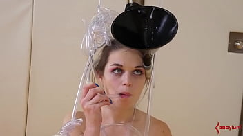 Preview 4 of Jelly Jelly - Restrained teen sub sucking doms cock